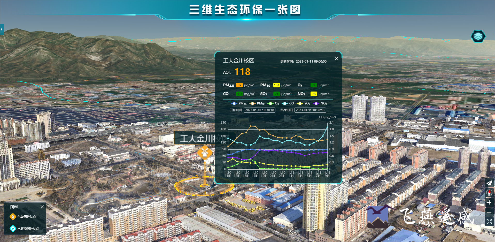 智慧環(huán)保三維可視化系統(tǒng)平臺，生態(tài)環(huán)境立體場景“入行入心”