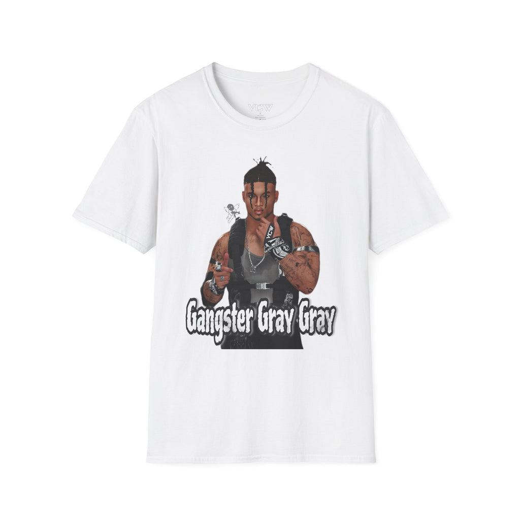 Gangster Gray Gray Logo T-Shirt